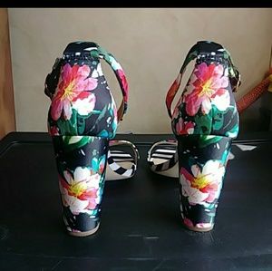 Justfab Floral Block heels